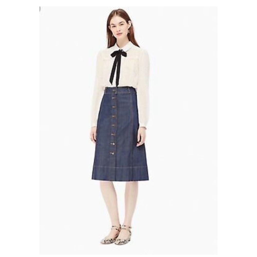 Kate Spade Broome Street Denim Skirt